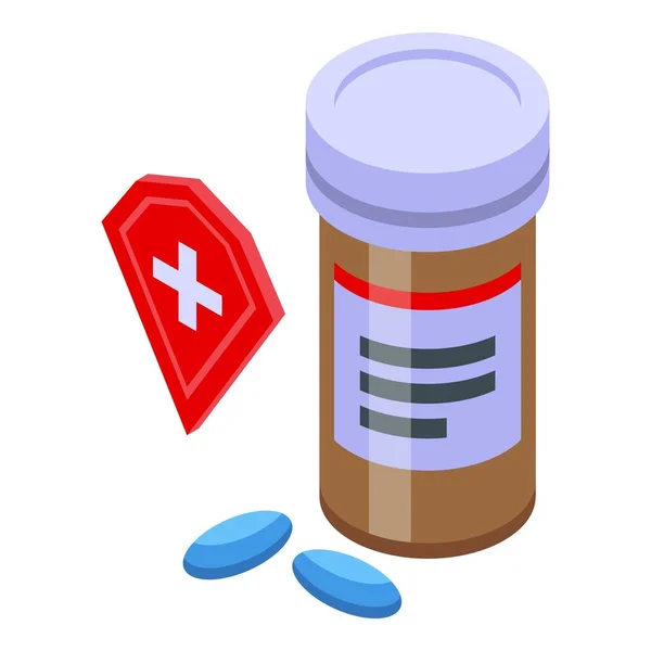 Pill regulation icon isometric vector. Product trade — Stock Vector