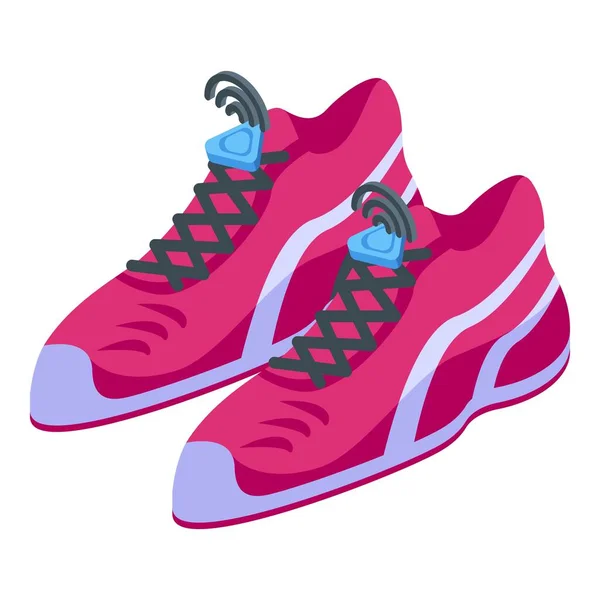 Runner schoenen icoon isometrische vector. Gezondheidsapp — Stockvector