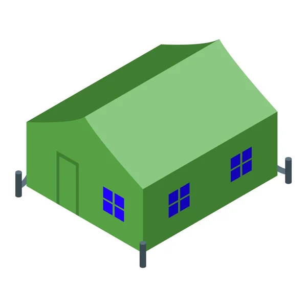 Huis tent icoon isometrische vector. Kampavontuur — Stockvector
