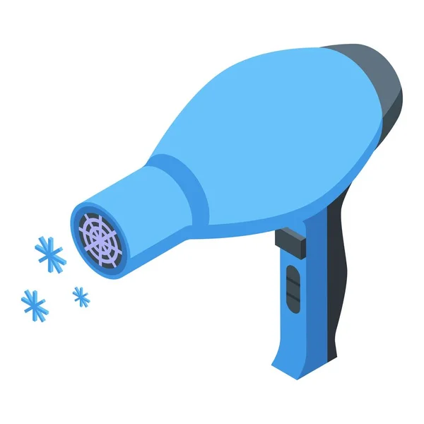 Hair dryer icon isometric vector. Blow hairdryer — Stock Vector