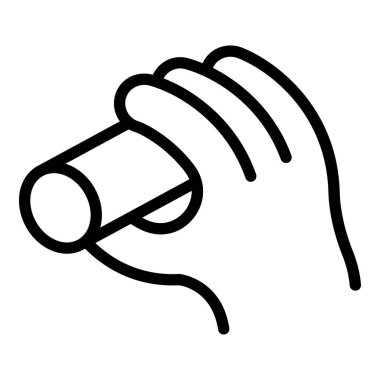 Çocuk motor ince ikon ana hatları vektörü. Oyun terapisi