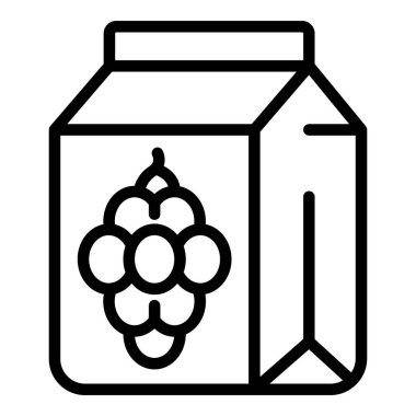 Şarap üzümleri ikon ana hatları taşıyıcıdır. Şarap garsonu içkisi.