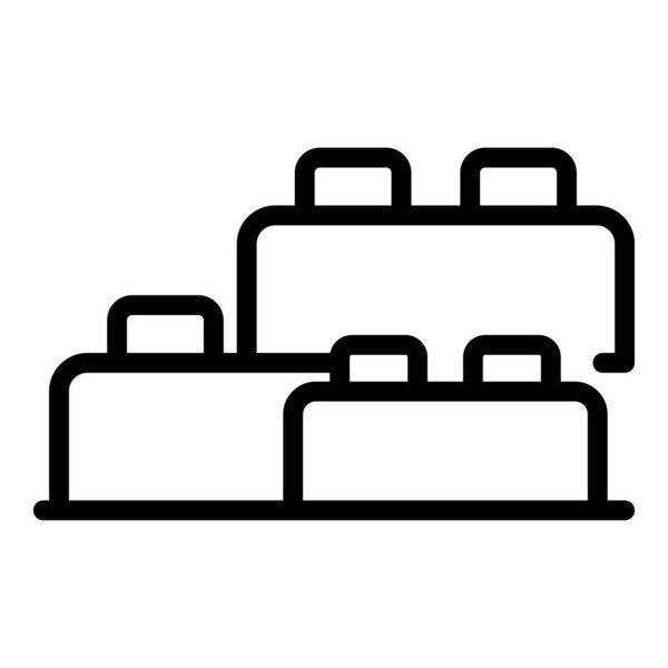 Constructor motor fine icon outline vector. Game skills