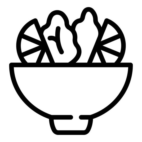 Ícone de tabela Vegan vetor esboço. Dieta alimentar — Vetor de Stock