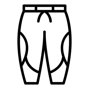 Sporcu pantolonu taslak vektörü. Moda çalışması.