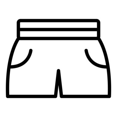 Kumaş ikonu taslak vektörü. Moda kıyafeti.