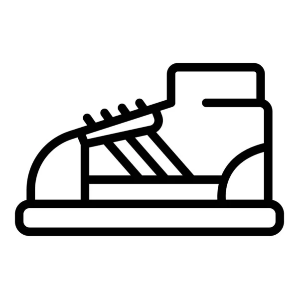 Sport cipő ikon körvonalvektor. Divatedzés — Stock Vector