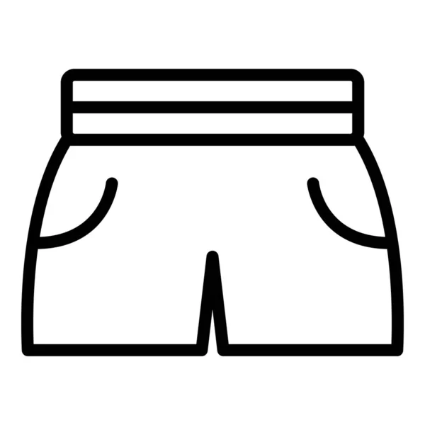 Umrissvektor für das Shoptuch-Symbol. Bekleidung — Stockvektor