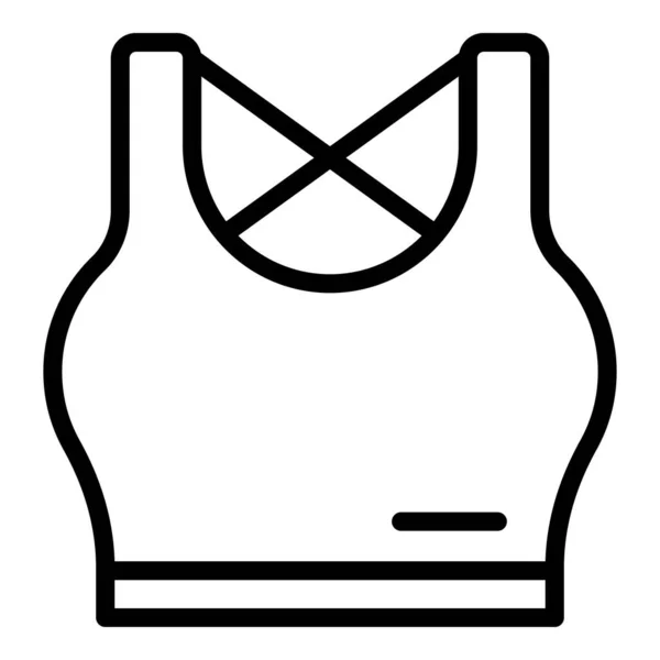 BH-Anzug-Symbol Umrissvektor. Mode-Workout — Stockvektor
