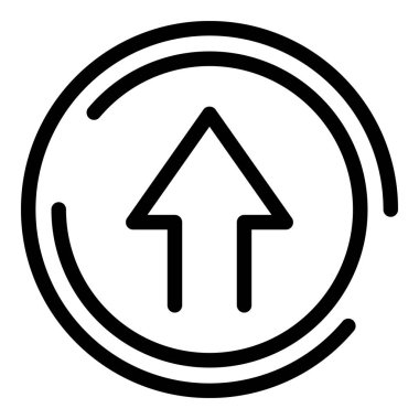 Geri sayım süresi simgesi ana hatları vektörü. Web çağrısı