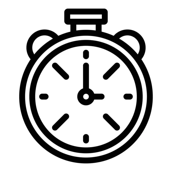 Stopwatch icon outline vector. Time duration — Stock Vector