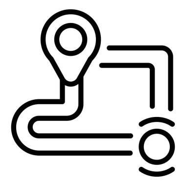 Şehir merkezi güzergahı ana hat vektörü. Dükkan haritası