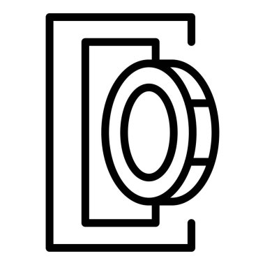 Para transfer ikonu ana hat vektörü. Ödemeyi gönder