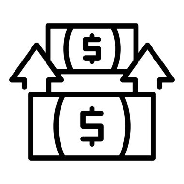 Para ikon ana hat vektörünü geri aktar. Telefon kredisi