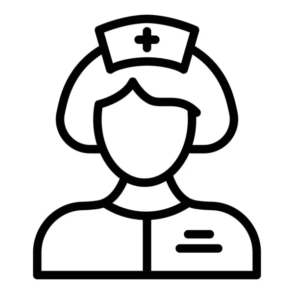 Mitarbeiter symbolisieren Umrissvektoren. Krankenhausversorgung — Stockvektor