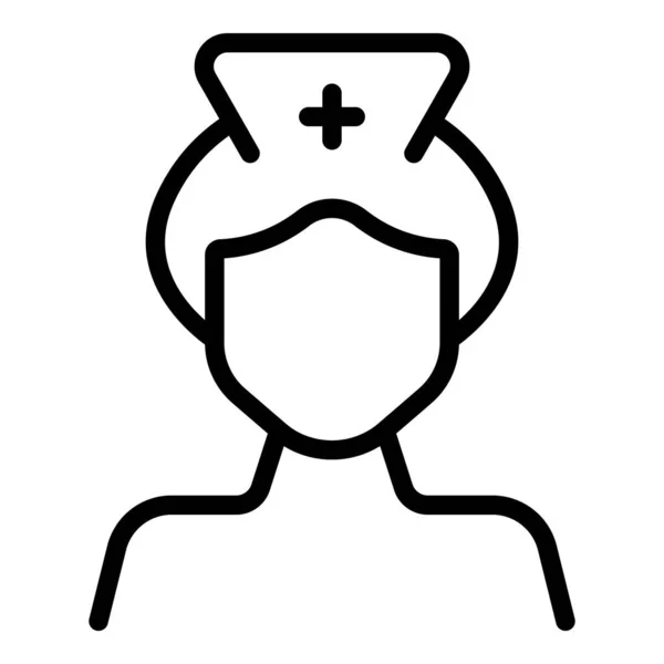Вектор иконки медсестры. Медицинский уход — стоковый вектор