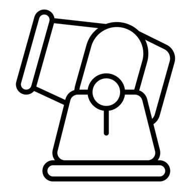 Havan karıştırıcı simgesi ana hatları vektörü. Proje Duvarcısı