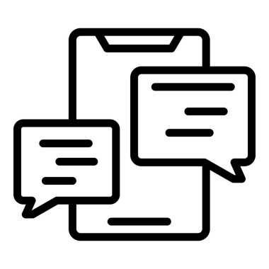 Marka post ikon ana hat vektörü. Smm çapraz