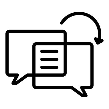 Sohbet postası ana hat vektörü. Smm teslimat