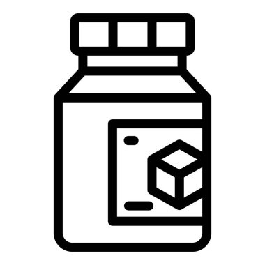 Şeker alternatif ikon ana hatları vektörü. Doğal bitki