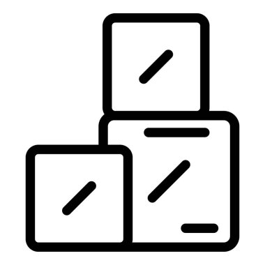 Gıda, ikon ana hatları vektörünü değiştirir. Şeker aromalı