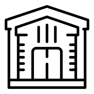 Ev ikonu taslak vektörünü incele. Enstitüde.