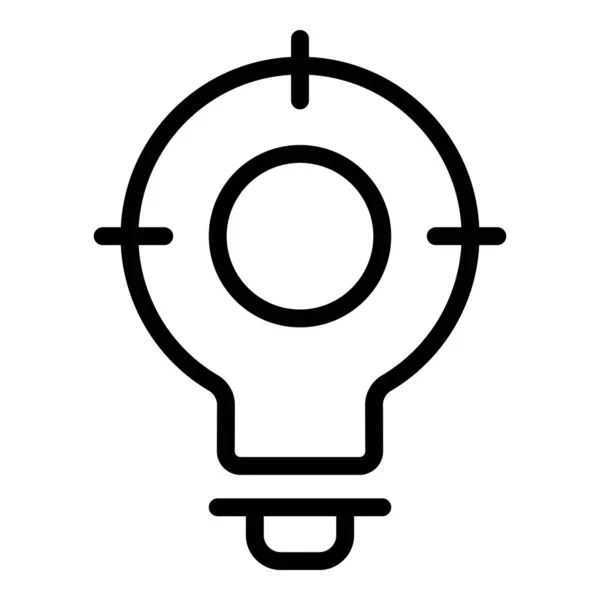 Geschäftsidee Ziel Icon Outline Vektor. Menschen leuchten — Stockvektor