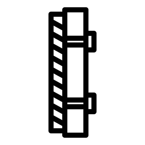 Pile Trockenbau-Symbol Umrissvektor. Wandputz — Stockvektor