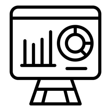 Sağlıklı cilt ikonu ana hatları vektörü. Fuar standı