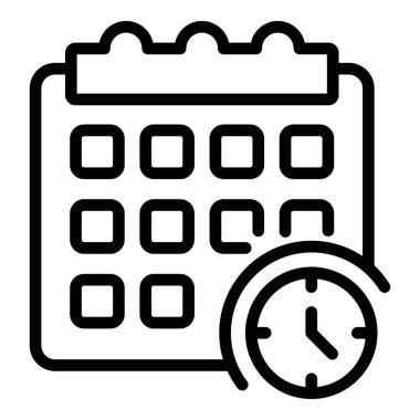 Ev ödevi takvimi ana hatları vektörü. Çocuk eğitimi