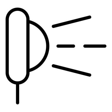 Spa duş ikonu ana hat vektörü. Sağlık masajı