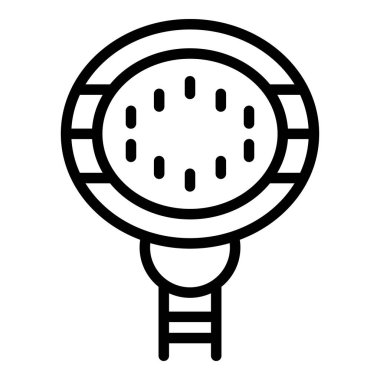 Hidro terapi ikonu ana hat vektörü. Egzersiz spası.