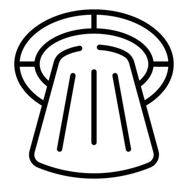 Hidromasaj duş ikonu ana hatları vektörü. Spa egzersizi