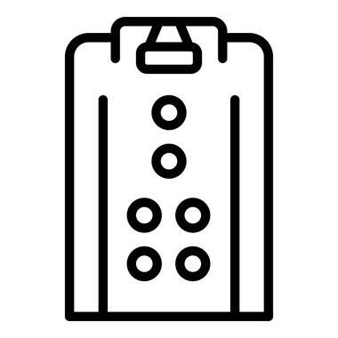 Hidromasaj kabini ikonu ana hat vektörü. Fizik tedavi.