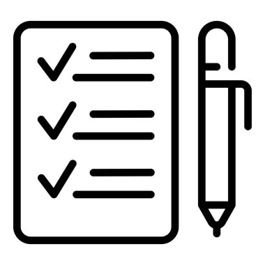 Pano tanıtım simgesi ana hatları vektörü. Online pazarlama