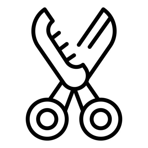 Pet Scissors Icon Outline Vektor. Hundekurort — Stockvektor