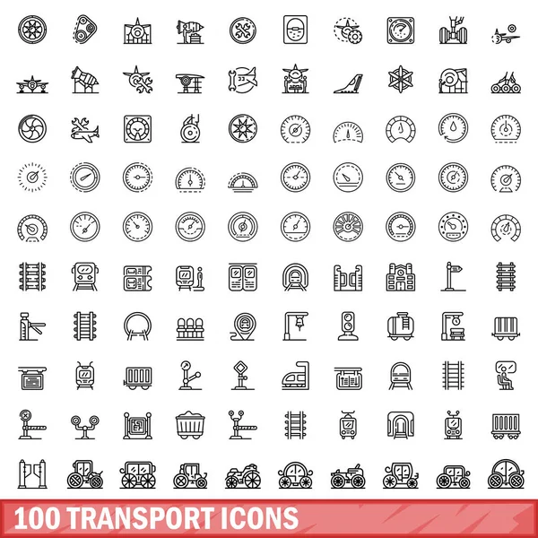 100 taşıma simgeler kümesi, anahat stili