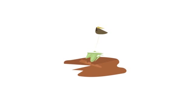 Shovel icon animation — Stock Video