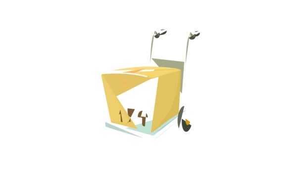 Bärbar låda ikon animation — Stockvideo