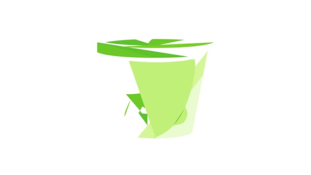 Plastic jar icon animation — Stock Video