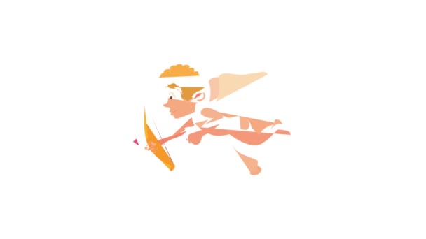 Cupid ikon animation — Stockvideo