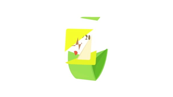 Pulsera Fitness icono de animación — Vídeos de Stock