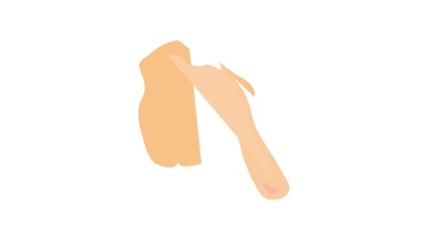 Animação de ícone de um dedo — Vídeo de Stock
