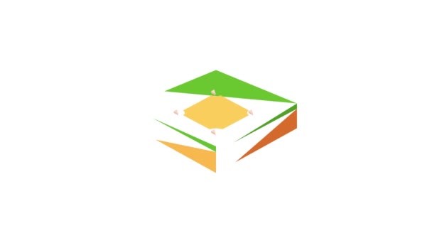 Baseball field icon animation — Stock Video