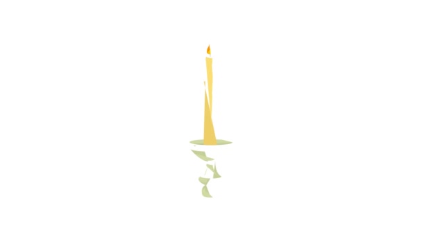 Animação de ícone de vela — Vídeo de Stock