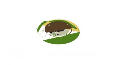 Golf deliği simgesi canlandırması