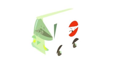 Dezenfekte araba simgesi canlandırması