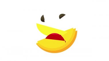 Üzgün gülümseme simgesi animasyonu