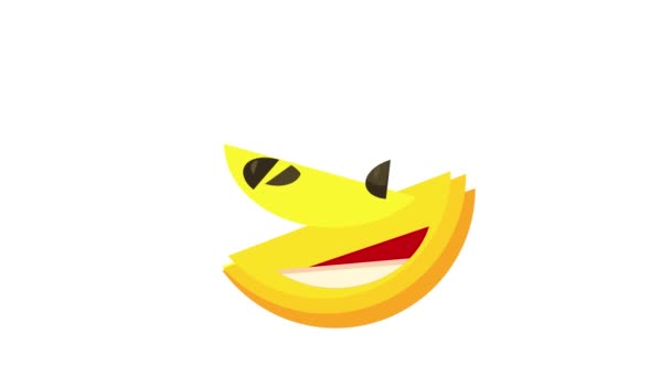 Schlaue Smiley-Animation — Stockvideo