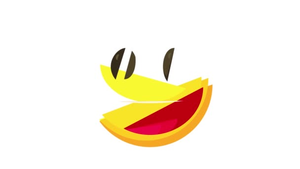 Rire smiley icône animation — Video